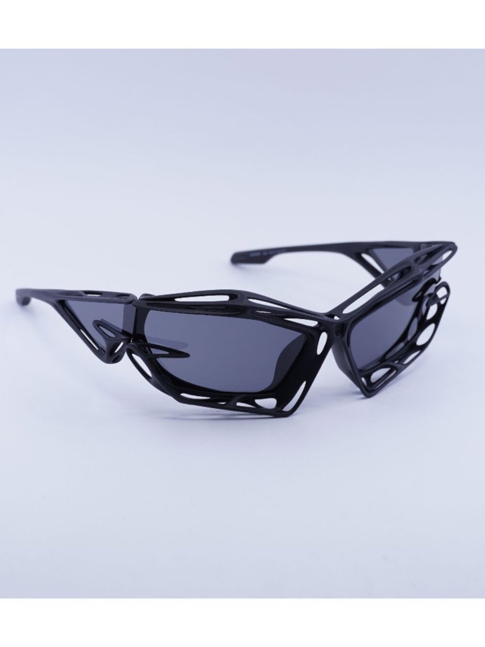 Givenchy GV40081I 02A Sunglasses Black Geometric Frame, Grey Mirror Lenses
